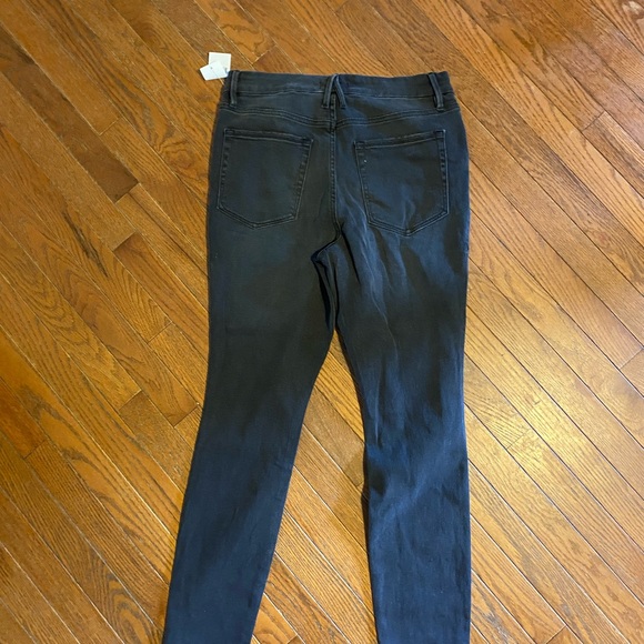 Good American black jeans with leopard detail - Picture 4 of 4